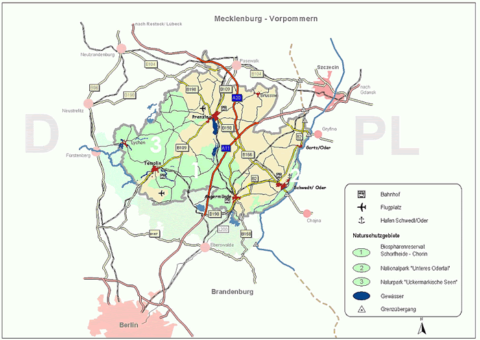 Die Uckermark zwischen Berlin und Stettin